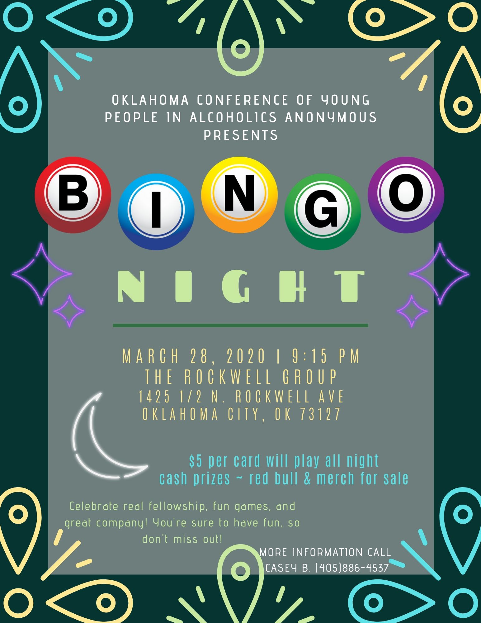 Bingo Flyer OKC Intergroup